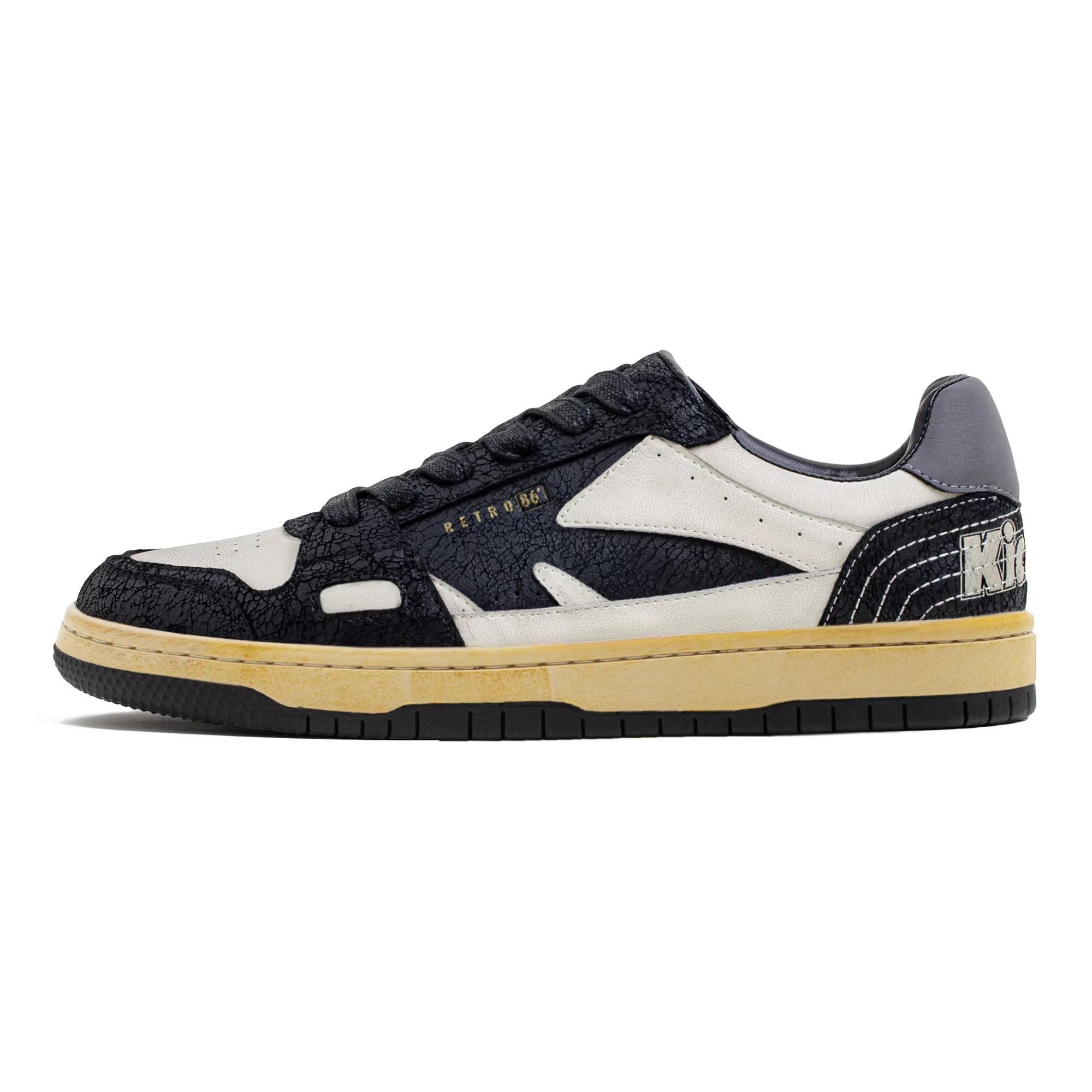 RavenFord™ Vintage ColorBlock Low-Top Sneaker – Retro Street Skate Style