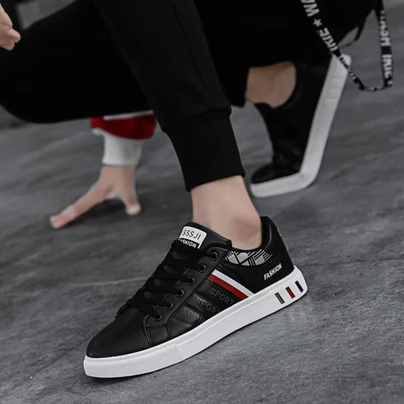 STRIDECORE™ Essential Vulcanized Low – Minimalist Court-Style Casual Sneakers