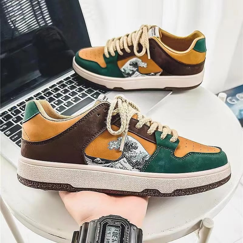 HikariWave Fusion Low-Top Retro Court Sneaker