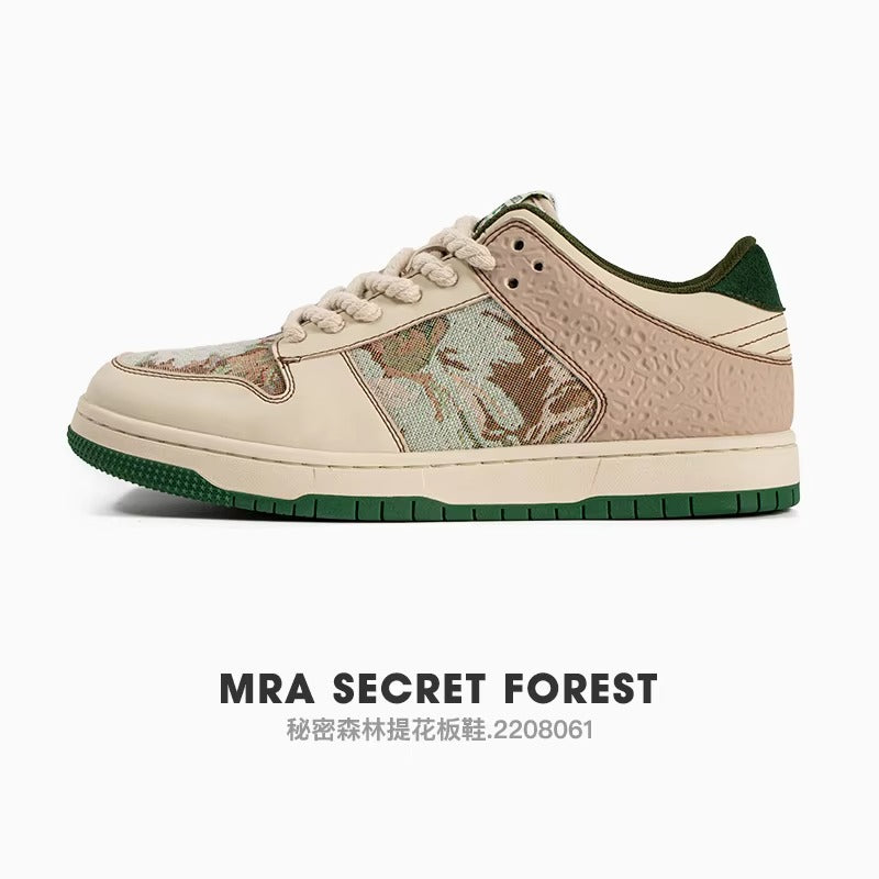 FORESTWOVEN™ Art-Tapestry Low – Retro Canvas Patchwork Skate Sneakers